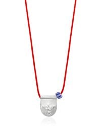 The Pheia - String Necklace With Charm - Lyst