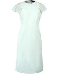 Smart and Joy - Satin Shoulder Lace Inlay Dress - Lyst