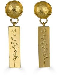 Loni Paul Jewelry - Rectangle Floral Dangle Earrings - Lyst