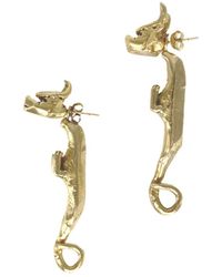 Raxada - Cuélebres Earrings Plated - Lyst
