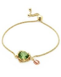 Unaloe - Coleus Vermeil Bracelet With Zirconia – Adjustable Nature-Inspired Luxury Jewelry - Lyst