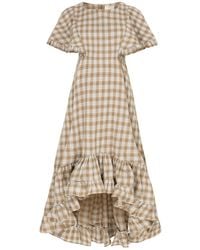 Lisa The Label - La La Dress Check Cotton - Lyst