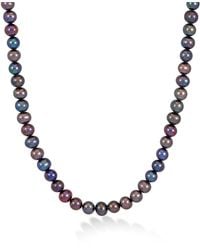 Dower & Hall - Timeless Peacock Freshwater Pearl Necklace - Lyst