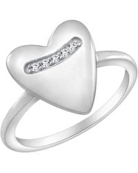 Diamonbliss - Puffy Heart Ring - Lyst