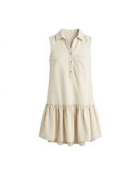 Modenaire - Neutrals Collared Drop Waist Dress Refined Silhouette - Lyst