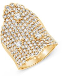 SALLY SKOUFIS - Minx Ring With Made Cz Diamond Stimulant - Lyst