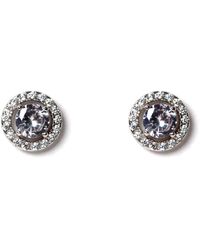 VicStoneNYC Fine Jewelry - Halo Natural Diamond Platinum Earrings - Lyst