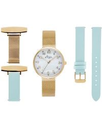 Bermuda Watch Company - Venus Interchangeable/Mother Of Pearl/ Mesh/ Leather - Lyst