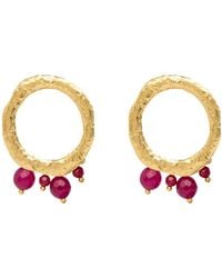 Lavani Jewels - Adara Fuchsia Earrings - Lyst