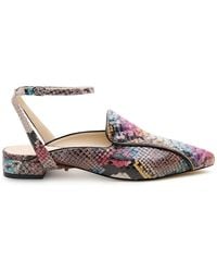 Alterre - Painted Snake Marilyn Pointed Loafer - Lyst