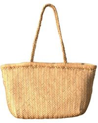 Rimini - Neutrals Zigzag Woven Leather Handbag 'viviana' Small Size - Lyst
