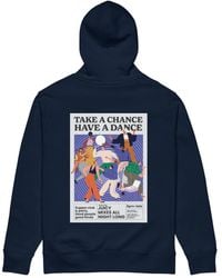 Anchor and Crew - Take A Chance Have A Dance Disco! Organic Cotton Embroidered Heavyweight Hoodie - Lyst