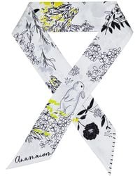 Ana Maison - Lovely Rabbit Second Silk Twilly Scarf - Lyst