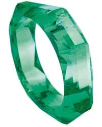 Michael Nash Jewelry - Susanna Emerald Faceted Acrylic Bangle - Lyst