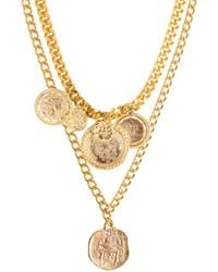 Caramel Vintage Jewellery - Vintage Coin Necklace Set - Lyst