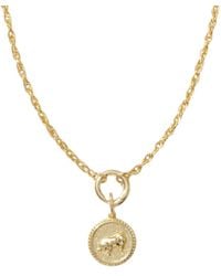 Alexie of Athens - Lunar Long Chain Medallion Necklace- Monkey - Lyst