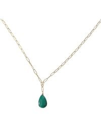Herself Collections - Malachite Drop Necklace - Lyst