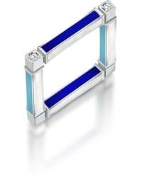 C|Nd|N by Candan Balto - Megaron Square & Blues Enamel Ring - Lyst