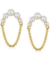 Janus Edinburgh - Hennu Freshwater Pearls Vermeil Earrings - Lyst