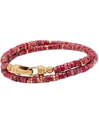 Nialaya - Howlite Heishi Wrap Bracelet - Lyst