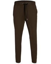 DAVID WEJ - Plain Drawstring Trouser – Khaki - Lyst