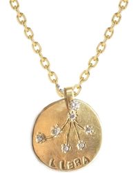 Lily Flo Jewellery - Libra Diamond Medallion - Lyst