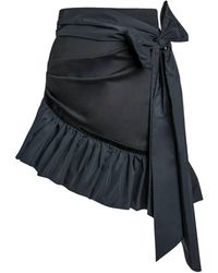 Tia Dorraine - Ruffles Please Asymmetric Mini Skirt - Lyst