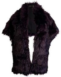 Jennafer Grace - Shadow Amethyst Faux Fur Shawl - Lyst