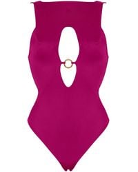 ANTONINIAS - Venetia One-Piece Swimsuit With Cut-Out Detailing - Lyst