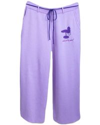 While We're Awake - Lilac Knit Pants - Lyst