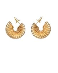 Meraki by Rashmi Bajaj - Giana Plated Hoop Earrings - Lyst