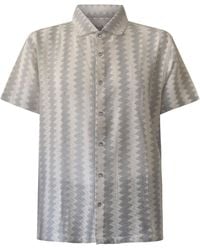 Vustra - Pastel Chevron Crochet Button-Down Shirt - Lyst