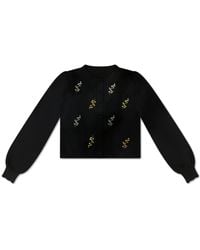 Roch Perel - Floral Embroidered Cardigan - Lyst