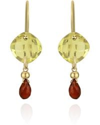 MOUNIR LONDON - Lemon Quartz Drop Statement Earrings - Lyst