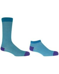 Peper Harow - Made in England - Lux Taylor Marine Luxury Crew & Trainer Socks Bundle - Lyst