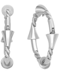 Gutta Design - Gimlet Earring Rhodium Plated - Lyst