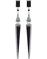 SALLY SKOUFIS - Light Earring With Natural Diamond & Made Cz Diamond Stimulant - Lyst