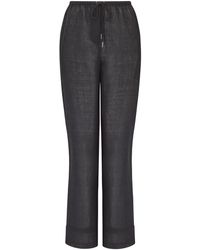 The Summer Edit - Pearl Luxe Linen Drawstring Trouser - Lyst
