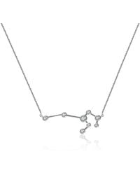 Genevieve Collection - Leo Zodiac Constellation Necklace 18K & Diamond - Lyst