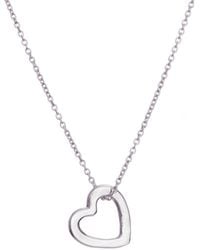 Posh Totty Designs - Sterling Silver Mini Heart Necklace - Lyst