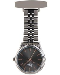 Bermuda Watch Company - Annie Apple Callista Rose/Gunmetal Link Nurse Fob Watch - Lyst