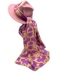 Julia Clancey - Fondant Lilac Fifi Scarf Fedora - Lyst
