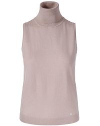 tirillm - Alicia Sleeveless Merino Wool Top- Neutrals - Lyst