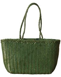 Rimini - Zigzag Woven Leather Handbag 'viviana' Large Size - Lyst