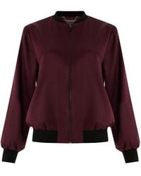 Exquise - Lacey Bomber Jacket - Lyst