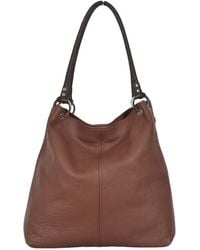 Owen Barry - Leather Shoulder Bag Cocoa Dudley By - Lyst