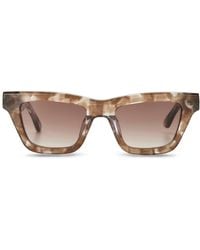 The Avantguard - Neutrals Yarrow Cloud Tort Wayfarer Sunglasses - Lyst