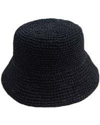 Springmoonatelier - Handmade Crochet Bucket Hat – Summer Raffia Hat - Lyst