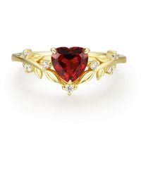Azura Jewelry New York - Heart Desire Mozambique Garnet Vermeil - Lyst