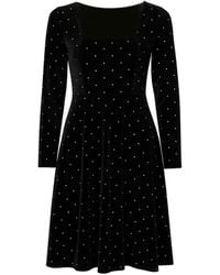 Yumi' - Skater Dress With Diamantes & Long Sleeve - Lyst